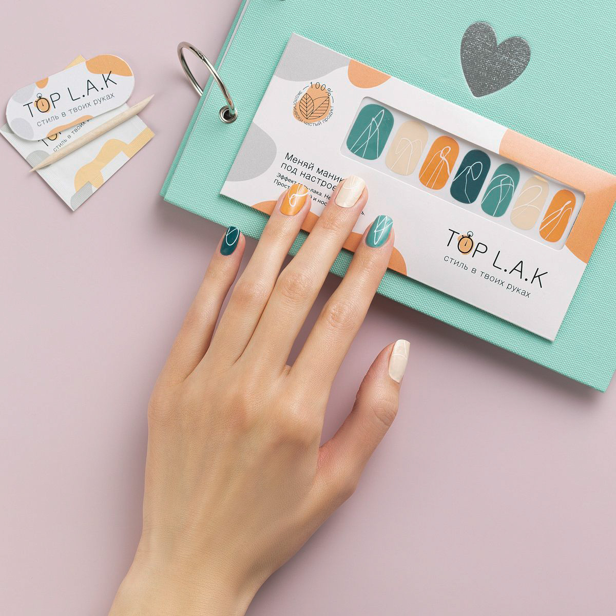 Лаковые полоски "Дизайны 18" от Top Lak купить с доставкой Лаковые полоски